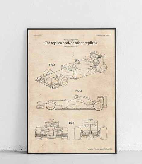 Poster Polytechnic, Bolid Formuły 1 - plakat Poster Polytechnic