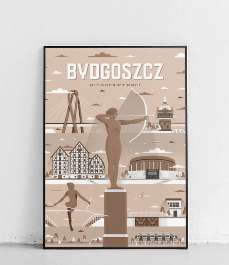 Poster Polytechnic, Bydgoszcz - Plakat Miasta - kawa z mlekiem Poster Polytechnic