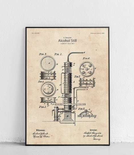 Poster Polytechnic, Destylator do alkoholu - plakat Poster Polytechnic