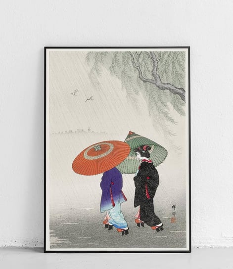 Poster Polytechnic, Dwie kobiety w deszczu - plakat Poster Polytechnic