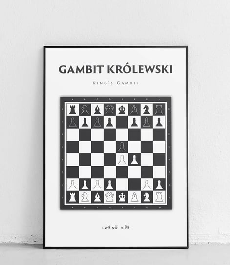 Poster Polytechnic, Gambit królewski - plakat Poster Polytechnic
