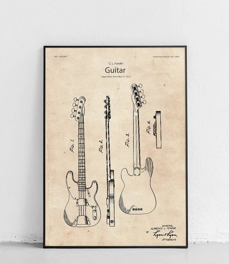 Poster Polytechnic, Gitara basowa Fender - plakat Poster Polytechnic