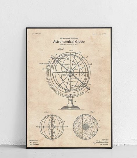 Poster Polytechnic, Globus astronomiczny - plakat Poster Polytechnic