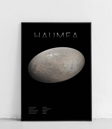 Poster Polytechnic, Haumea - Planety Układu Słonecznego v2 - plakat Poster Polytechnic
