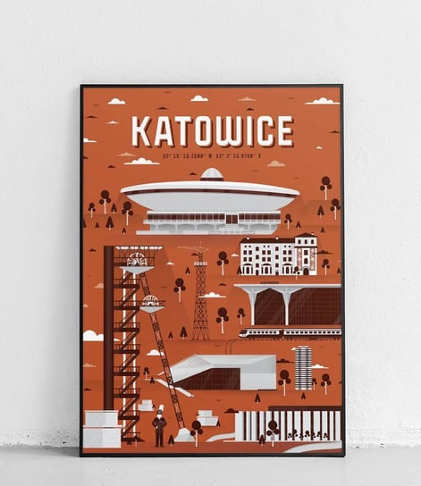 Poster Polytechnic, Katowice - Plakat Miasta - cegła Poster Polytechnic