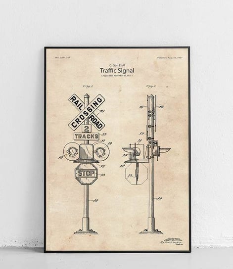 Poster Polytechnic, Kolejowy sygnalizator świetlny - plakat Poster Polytechnic