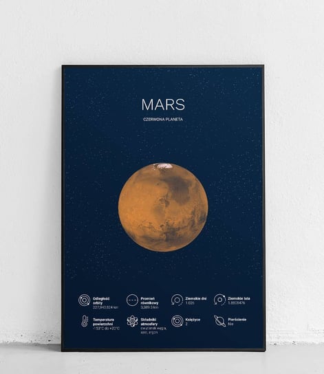 Poster Polytechnic, Mars 1  - Planety Układu Słonecznego - plakat Poster Polytechnic