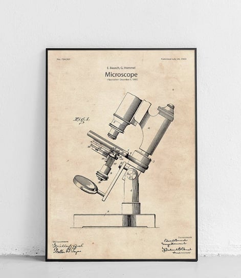 Poster Polytechnic, Mikroskop - plakat Poster Polytechnic