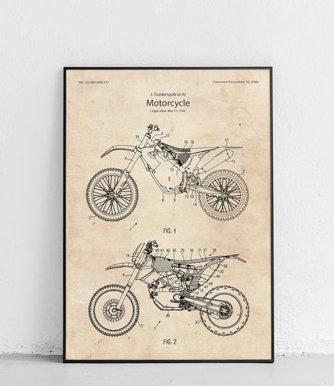 Poster Polytechnic, Motocykl KTM - plakat Poster Polytechnic