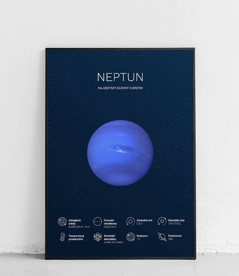 Poster Polytechnic, Neptun 1 - Planety Układu Słonecznego - plakat Poster Polytechnic