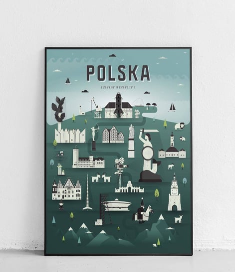 Poster Polytechnic, Polska - Plakat Miasta - zielony Poster Polytechnic