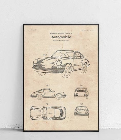 Poster Polytechnic, Porsche 911 - plakat Poster Polytechnic