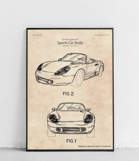 Poster Polytechnic, Porsche Boxster - plakat Poster Polytechnic