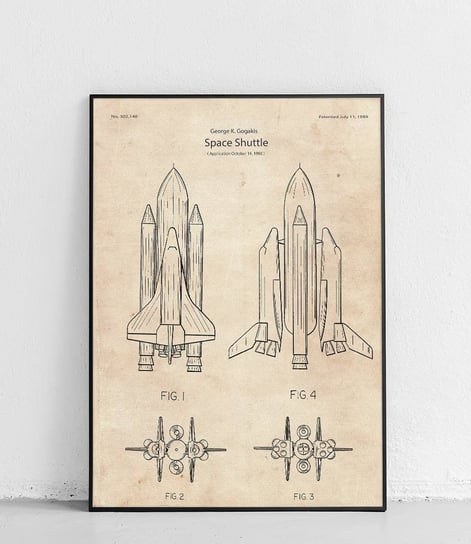 Poster Polytechnic, Rakieta kosmiczna - plakat Poster Polytechnic