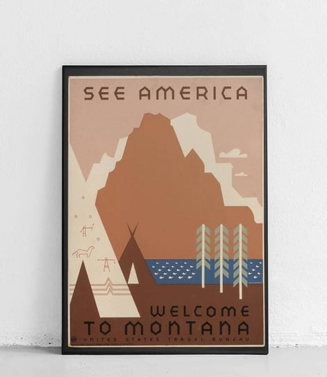 Poster Polytechnic, See America Montana - plakat Poster Polytechnic