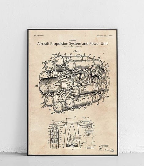 Poster Polytechnic, Silnik turboodrzutowy - plakat Poster Polytechnic