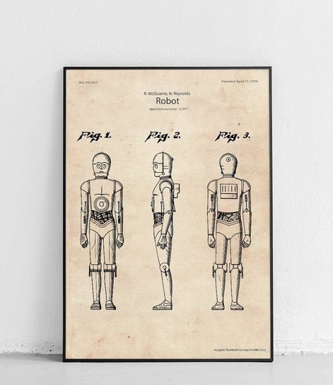 Poster Polytechnic, Star Wars C- 3PO - plakat Poster Polytechnic