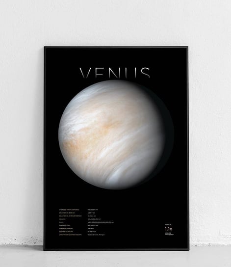 Poster Polytechnic, Wenus - Planety Układu Słonecznego v2 - plakat Poster Polytechnic