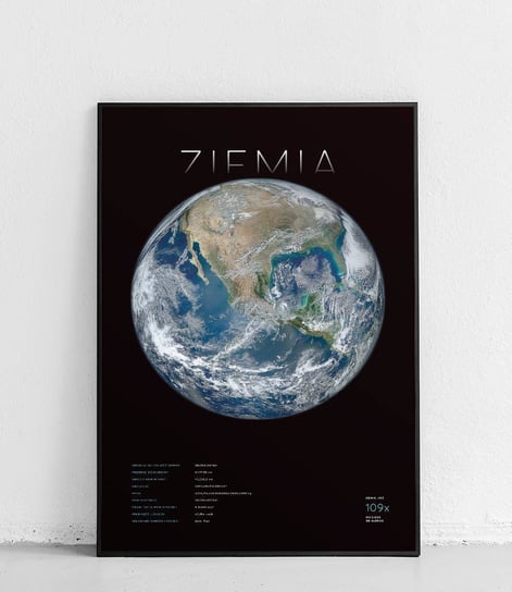Poster Polytechnic, Ziemia - Planety Układu Słonecznego v2 - plakat Poster Polytechnic