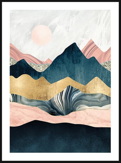 Poster Story, Plakat, Abstrakcyjne Góry, wymiary 42 x 60 cm posterstory.pl