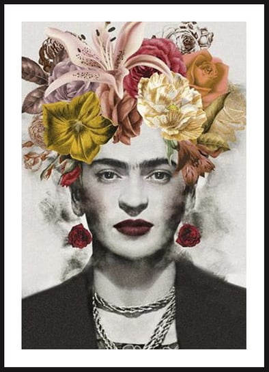 Poster Story, Plakat, Ekspresyjna Frida Kahlo, wymiary 42 x 60 cm posterstory.pl