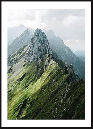 Poster Story, Plakat, Góry w Szwajcarii, wymiary 21 x 30 cm posterstory.pl
