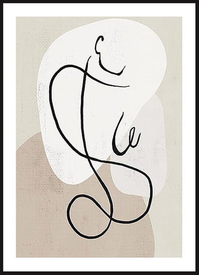 Poster Story, Plakat, Kontury Kobiety, wymiary 30 x 42 cm posterstory.pl