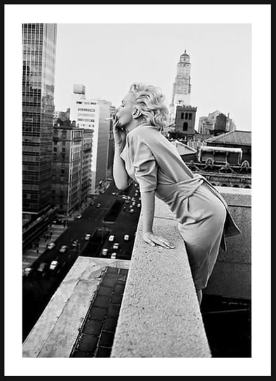 Poster Story, Plakat, Marilyn Monroe na Dachu, wymiary 21 x 30 cm posterstory.pl