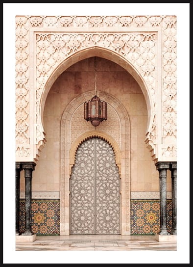 Poster Story, Plakat, Meczet Hassana w Casablance w Maroko, wymiary 42 x 60 cm posterstory.pl