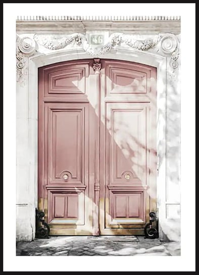 Poster Story, Plakat, Różowe Drzwi, wymiary 21 x 30 cm posterstory.pl