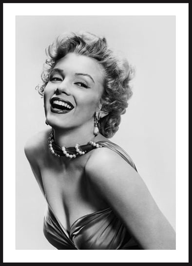 Poster Story, Plakat, Uśmiechnięta Marilyn Monroe, wymiary 21 x 30 cm posterstory.pl