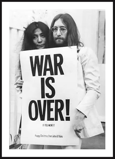 Poster Story, Plakat, War is Over, wymiary 21 x 30 cm posterstory.pl