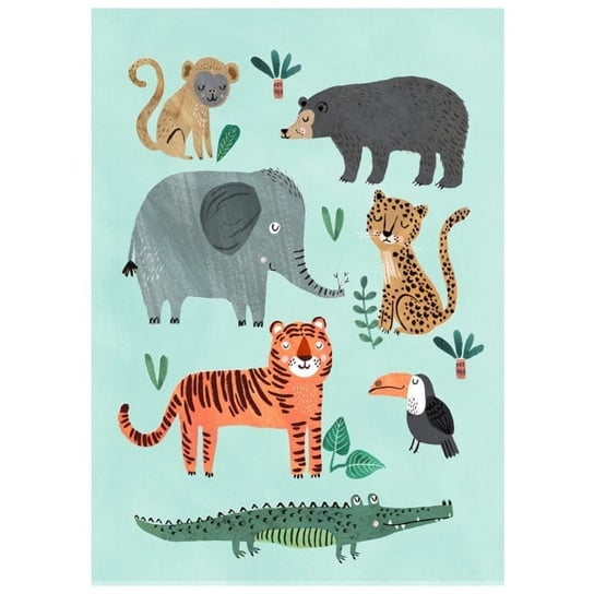 Poster Wild Animals 70 X 50 Cm Petit Monkey Matchstick Monkey