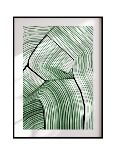 POSTERILLA.PL Plakat Malujemy na zielono rozmiar 50x70cm w ramie czarnej aluminiowej POSTERILLA.PL