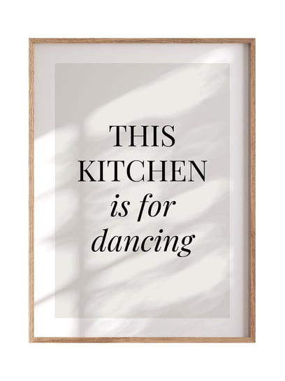 POSTERILLA.PL Plakat This kitchen rozmiar 50x70cm w ramie drewnianej Oak POSTERILLA.PL