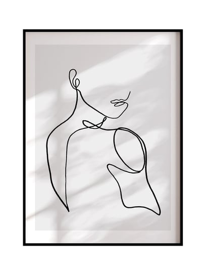 POSTERILLA.PL Plakat Zaplątany portret rozmiar 50x70cm w ramie czarnej aluminiowej POSTERILLA.PL