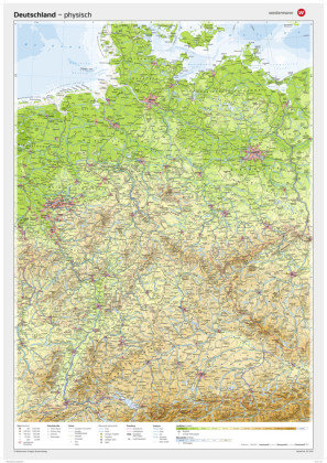 Posterkarten Geographie: Deutschland: physisch Westermann Sachbuch, Georg Westermann Verlag Gmbh
