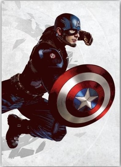 Posterplate, plakat Capitan America - Civil War United We stand Posterplate Global