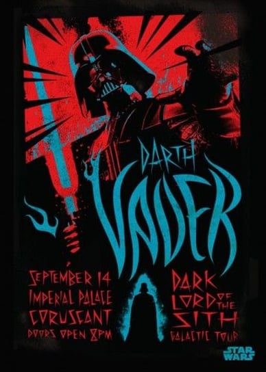Posterplate, plakat Darth Vader - Star Wars Legends Posterplate Global