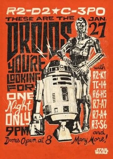 Posterplate, plakat Droids - Star Wars Legends Posterplate Global
