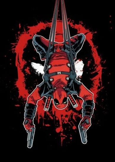 Posterplate, plakat Hang in there - Deadpool Merc with a Mouth Posterplate Global
