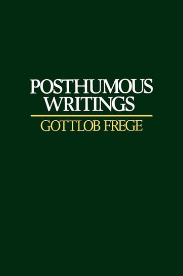 Posthumous Writings Frege Gottlob