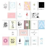 Postkarten Set - Postkarten Sprüche mit 25 hochwertigen versch. liebevollen Motiven und wunderschönen Sprüchen und Zitaten Wirth Lisa