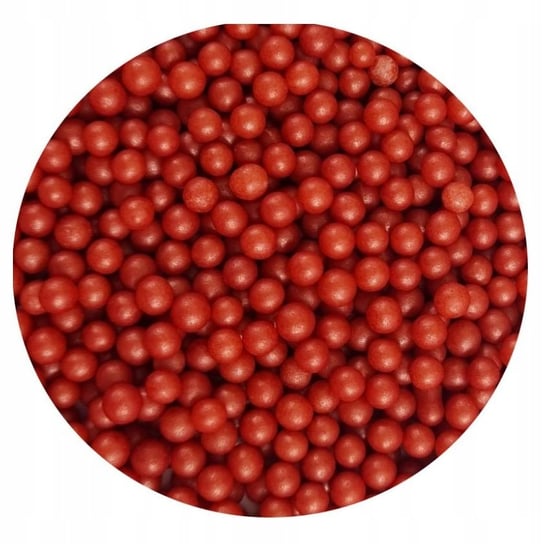 POSYPKA PEREŁKI CUKROWE czerwone perłowe 4mm 25g Inna marka