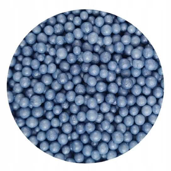 POSYPKA PEREŁKI CUKROWE niebieskie indygo perłowe 4mm 50g Inna marka