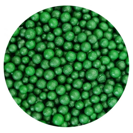 POSYPKA PEREŁKI CUKROWE zielone ciemne perłowe 4mm 50g Inna marka