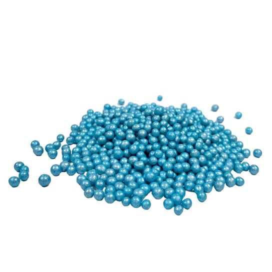 Posypka ryżowa 1 kg w polewie cukrowej perłowa niebieska (5mm) Inna marka