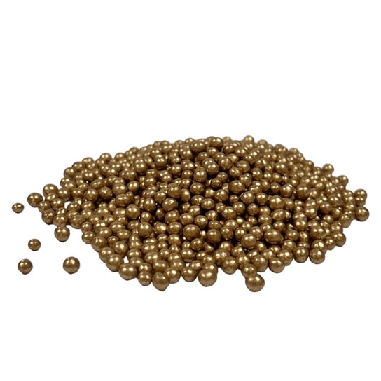 Posypka ryżowa 50 g w polewie cukrowej perłowa złota (5mm) Inna marka