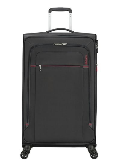 Poszerzana walizka duża American Tourister Crosstrack - grey/red American Tourister