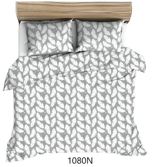 Poszewka bawełniana 70x80 szara biała piórka 1080 N bawełna Max Inna marka